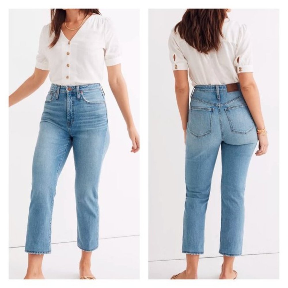 Madewell Curvy Classic Straight Jeans Sz 34 Tall